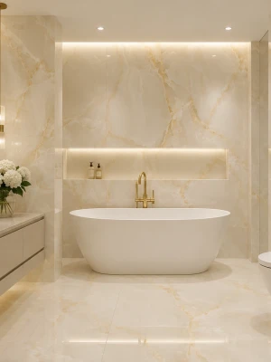 Glancētas flīzes ONYX BEIGE, 60x60 cm, DE